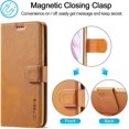 thumbnail image 5 of Case for Galaxy S21 Plus [6.7 inch], PU Leather Wallet Folio Flip Magnetic Buckle Slim Back Cover Built-in Card Holder Slot and Stand for Samsung Galaxy S21 Plus (Khaki), 5 of 15