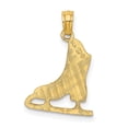 thumbnail image 3 of Finest Gold 14K Yellow Gold Figure Skate Pendant, 3 of 4
