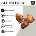 thumbnail image 2 of K9 Connoisseur Single Ingredient Dog Bones Made in USA for Small and Medium Breed Dogs Natural Long Lasting Meaty Beef Knee Cap Bone Treats Best for Dogs Upto 50 Pounds - 3 Pack, 2 of 6