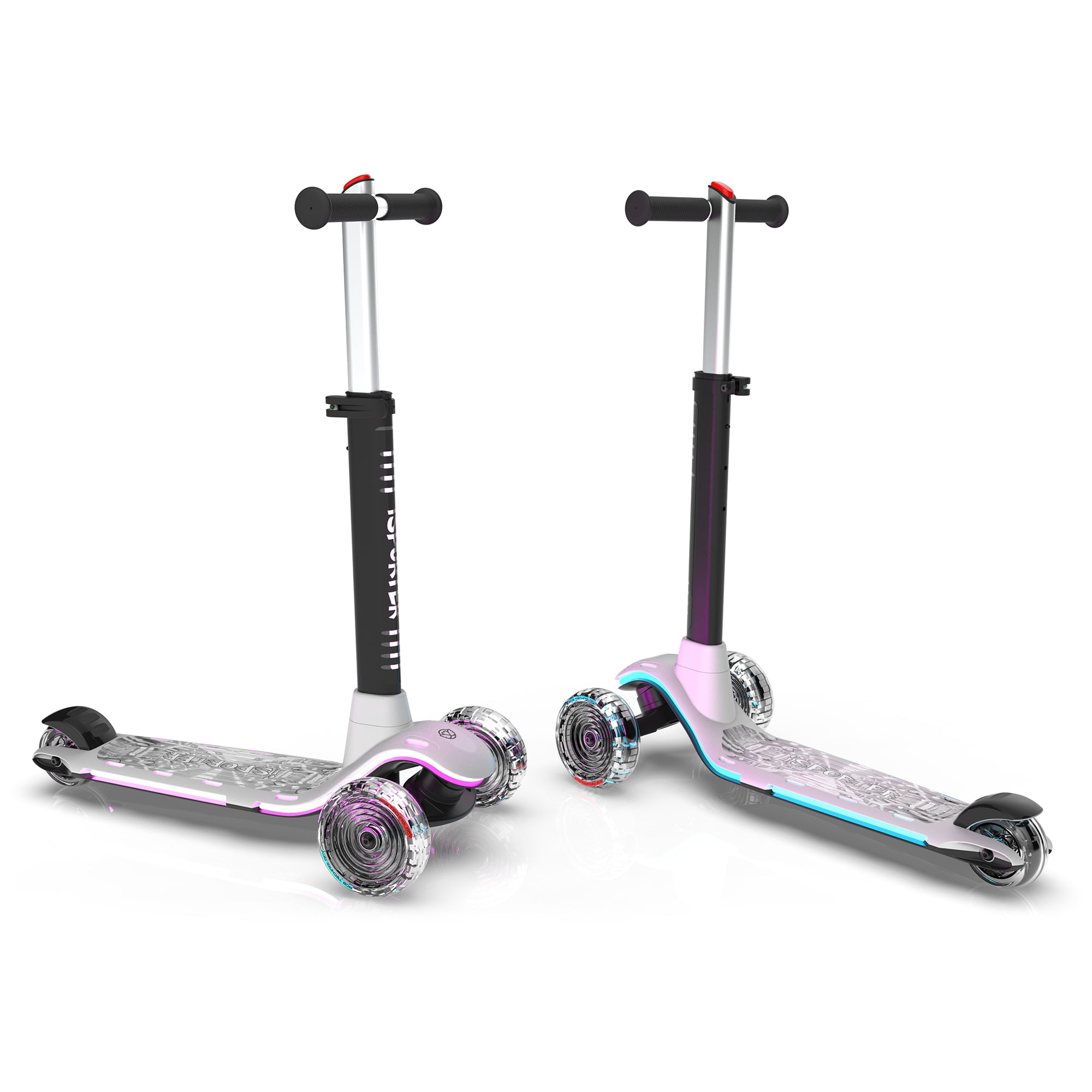 CIPACHO 26" 3 Wheel Scooter for Kids Ages 3-10 Years Old Boy Girl, Extra-Wide Childrens Foldable Kick Scooter Kids with 3 Adjustable Height and Light Up Wheels, White CIPACHO 26" 3 Wheel Scooter for Kids Ages 3-10 Years Old Boy Girl, Extra-Wide Childrens Foldable Kick Scooter Kids with 3 Adjustable Height and Light Up Wheels, White