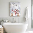 thumbnail image 6 of Canvas Wall Art, Christmas Snowman Framed Canvas Prints for Kitchen Bedroom, Xmas Tree Forest Snowflakes Branches Deer Small Gallery Wrapped Wall Decor for Home Office, Gifts, 8"x12" Ship Next Day, 6 of 9