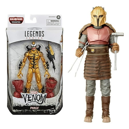 Venom 6-inch Collectible Action Figure Toy Phage Premium Design and 1 Accessory+ The Black Series The Armorer Toy 6-Inch Scale The Mandalorian Collectible Action Figure, Pack of 2