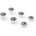 thumbnail image 1 of HUGFEGWE 6Pcs Game Console Caps Dust-Proof Game Console Joystick Protective Case Caps Practical White + Black CA919-147815, 1 of 1