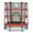 Rouge, variante sur Outsunny Trampoline pour Enfants avec Enceinte pour 3 à 6 Ans, Multicolore