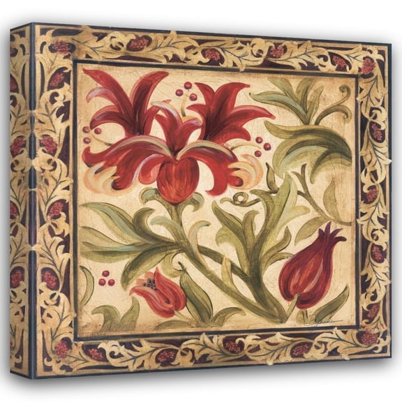 Liz Jardine 20x20 Gallery Wrapped Canvas Wall Art Titled - Floral Daydream I