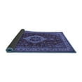 thumbnail image 2 of Ahgly Company Indoor Square Medallion Blue Traditional Area Rugs, 6' Square, 2 of 4