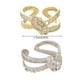 thumbnail image 2 of Guardurnaity Anillo de apertura para mujer, anillos de decoración de circón de doble capa de cobre, decoraciones ajustables, joyería para novia, regalo de Ropa, zapatos y accesorios Miscelánea Oro Guardurnaity AP014643-01, 2 of 6