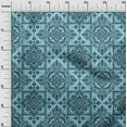 thumbnail image 3 of oneOone Cotton Poplin Turquoise Blue Fabric Asian Block Sewing Craft Projects Fabric Prints By Yard 42 Inch Wide, 3 of 4