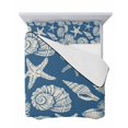 thumbnail image 7 of Quilts Twin Size Bedding Set, Lake Blue Starfish Coastal Lightweight Quilted Comforter, Shell Summer Beach Nautical Soft Reversible Bedspread Coverlet with Pillow Covers for All Season, 68" x 86", 7 of 7