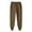 Coffee, variant on Hueook Winter Elastic Waist Pants for Women Women Casual Trousers and Trousers Plus Velvet Running Fitness Sports Pants Beige S