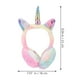thumbnail image 2 of 1 orejera de peluche con diseño de unicornio de dibujos animados, cálida y protectora para los oídos., 2 of 5