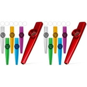 12 Pcs  Kazoo Percussion Instruments Metal Musical Instruments For Adults Kids