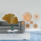 thumbnail image 2 of Escultura de ginkgo de hierro forjado para colgar en la pared, adorno de pared tejido de ratán, artesanía, adecuado para sala de estar, dormitorio, of, 2 of 8