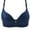 Dark Blue, variant on Kaemgyyd Plus Size Bar for Womens Seamless Spaghetti Strap Print Bralette Comfortable Full Coverage Push up Leisure Bra