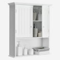 thumbnail image 6 of Topbuy Wall Mounted Bathroom Cabinet Medicine Cabinet Storage Organizer with 2 Doors & Adjustable Shelf White, 6 of 8