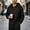 Black, variant on Men Textured Linen Look Half Zip Hooded Tops, Drawstring Long Sleeve Loose Pullover Blouses, Breathable Solid Relaxed Tunics, Spring Summer Daily Outdoor Casual Fashion Hoodies(Gray,M)