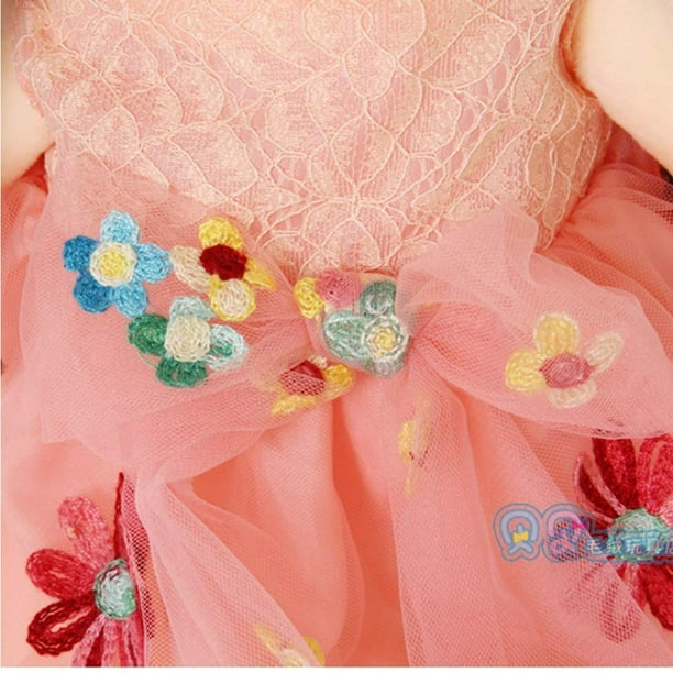 Tulle Skirt Princess Plush Toy Phial Dolls Children Girls Doll Cute Little  Girl Dolls, 18 Inch (Pink)