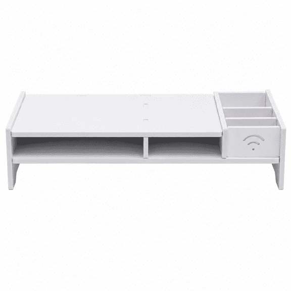 Kabuer Monitor Stand for Computer, Laptops, Desk Shelf Organizer for Office, Dormitory, Home Wooden