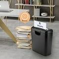 thumbnail image 3 of 6-Sheet Paper Shredder with 3 Gallon Bin, Strip-Cut Paper/CD/Card Shredder for Home Office Use, 3 of 14