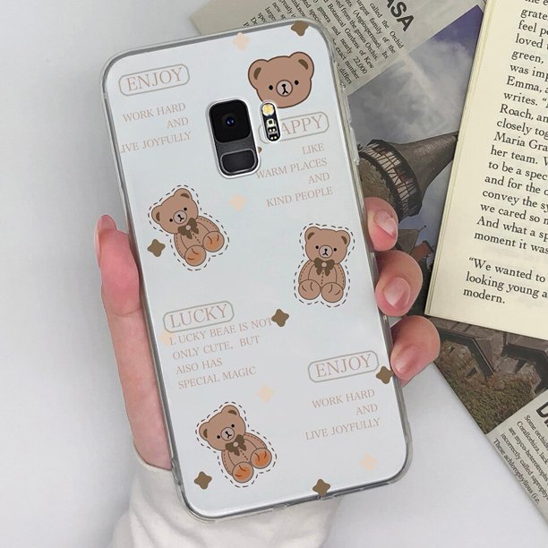 Fundas de teléfono para Samsung Galaxy S9, carcasa trasera de silicona transparente con dibujos animados a la moda para Samsung S9 Plus SM-G960 G965 TPU Fivean unisex