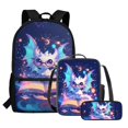 thumbnail image 2 of Yuyamidu Cute Dragon Kids Backpack Set Girls 3 PCS Kids Backpack with Lunch Bag Pen Bag Set Large Capacity Bookbag Casual Daypack Elementary School Boys and Girls, 2 of 7