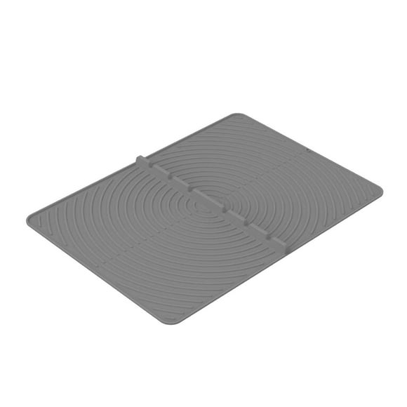 Alfombrilla para estufa BLESIY protector de vitrocerámica impermeable almohadilla de secado de platos gris 71 x 50,8 x 2,5 cm
