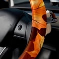 thumbnail image 5 of Maple leaves 14.5 Inch Printing PVC Leather Car Wheel Cover Steering Wheel Cover Auto Accessories, 5 of 6