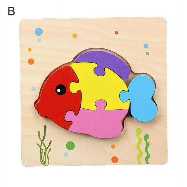 MesaSe PENGXAING Building Block Toys Three-dimensional Intellectual Development Fall Resistant DIY Assembling Animal Train Puzzles Toy Early Education Toys