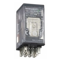 Schneider Electric General Purpose Relay,120VAC, 6A, 14Pins RXM4AB2F7