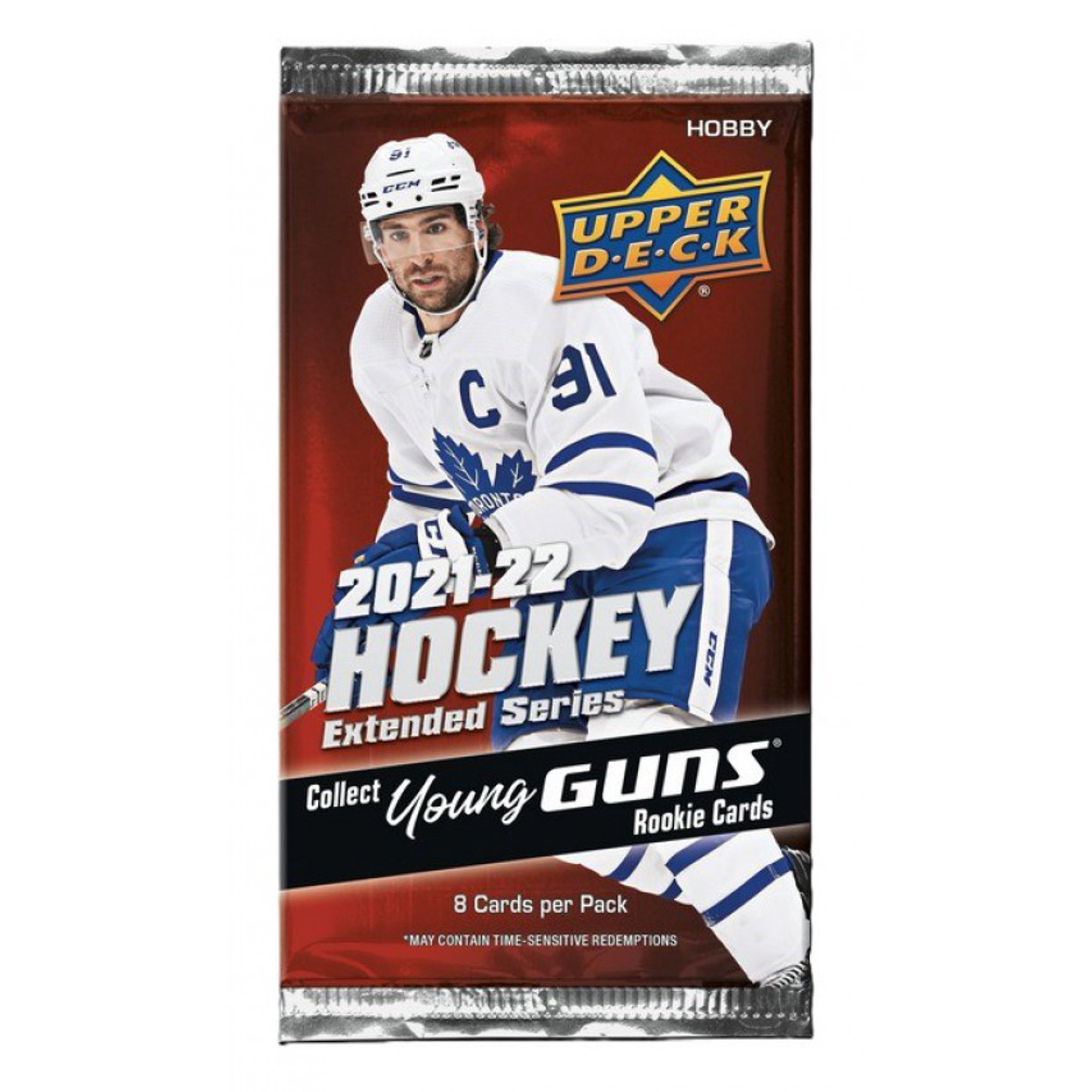 Upper Deck 2021-22 NHL Hockey Extended Series Trading Card HOBBY Pack (8 Cards)