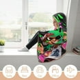 thumbnail image 5 of Splatoon Hooded Blanket Poncho, Wearable Hooded Blanket Cozy Soft Warm Plush Fleece Blanket for Adult Women Men, 5 of 7