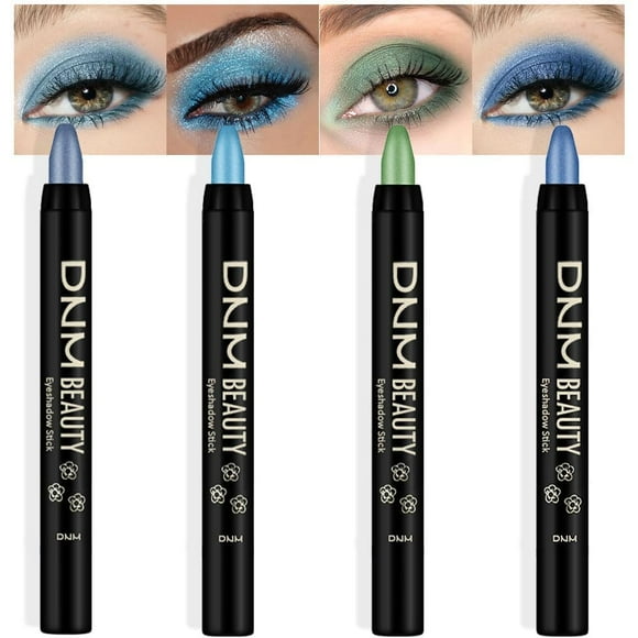 Set de lápices en barra para sombra de ojos evpct, azul crema, 4 unidades, impermeables