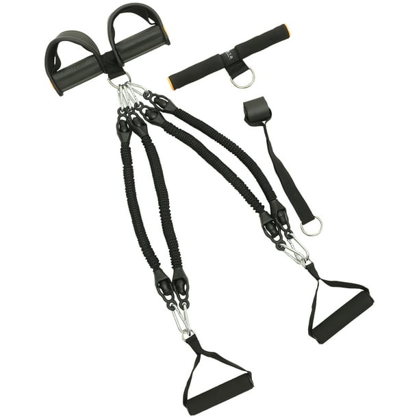 GOOHOCHY Cuerda de tensión multifuncional para interiores, equipo de fitness con pedal elástico.