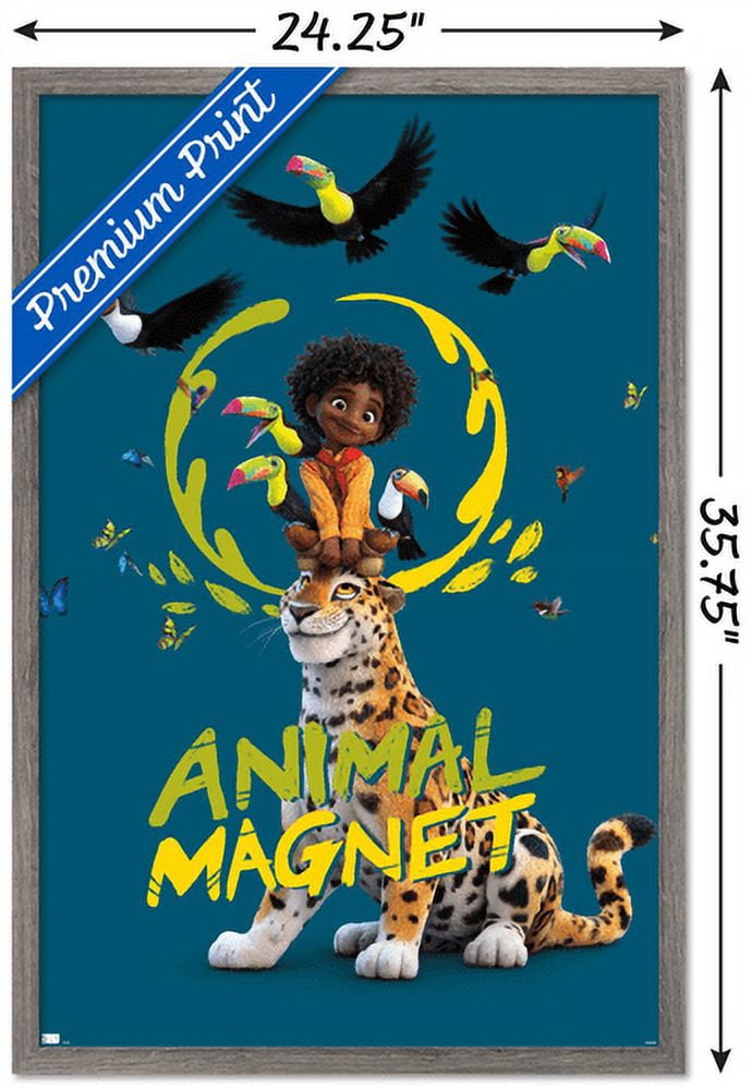 Disney Encanto - Animal Magnet Wall Poster, 22.375" x 34", Framed