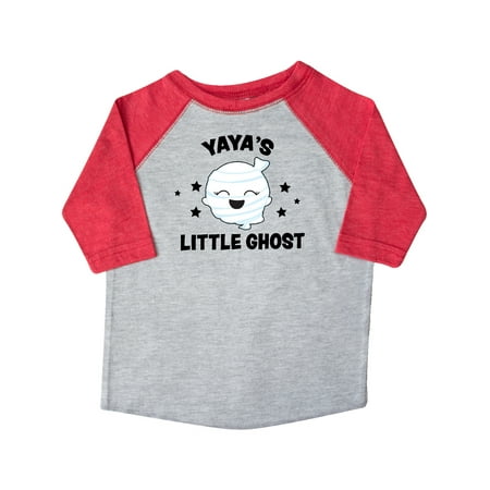 

Inktastic Cute Yaya s Little Ghost with Stars Gift Toddler Toddler Girl T-Shirt