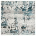 thumbnail image 4 of SAFAVIEH Shivan Jaycob Abstract Runner Rug, Ivory/Navy, 2'2" x 8', 4 of 10