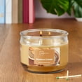 thumbnail image 7 of Mainstays Hazelnut Cream Scented 3-Wick Glass Jar Candle, 11.5oz, 7 of 7
