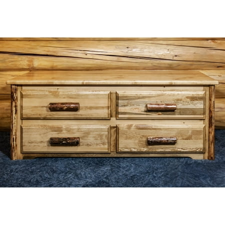 Montana Woodworks Glacier Country 4 Drawer Sitting Chest