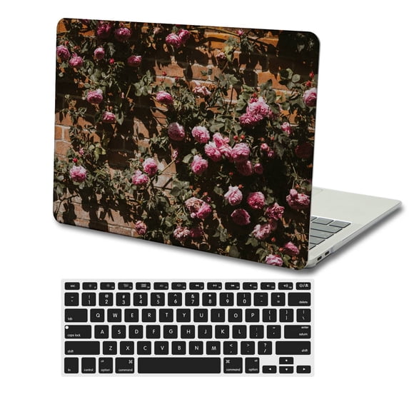KSK KAISHEK Hard Case Shell Cover Compatible with 2012 2013 2014 2015 Release Old MacBook Pro 15" with Retina Display No Touch No CD-ROM / USB-C + Black Keyboard Cover Model: A1398 Rose series 0075