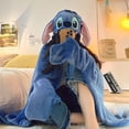 thumbnail image 1 of Manta con capucha de Stitch YUBINGJIE Manta grande gruesa de Anime 90x150cm, 1 of 5