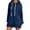 Navy, variant on Womens Sweatshirt Dress 2026 Fall Winter Fashion Long Sleeve Side Split Hem Hoodie Dress with Pockets Pullover Top