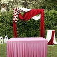 thumbnail image 5 of 4ft Rectangle Table Skirt with Elastic Edge - One-Piece Spandex Table Cover for Banquet Tables, Weddings, Parties & Events - Free Ruffled Tablecloth, 5 of 6