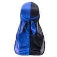 thumbnail image 1 of Satin Headscarf Cap for Everyday Wear Long Tail Hat Style Double Color Elastic Hair Bandana with Hop Vibe and Versatile Fit for All Seasons, 1 of 4