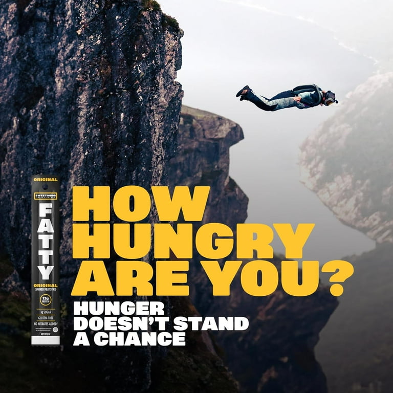 Jerry's Smokehouse Meat Sticks, Smoked Pork Snack Stick, 9g of Protein