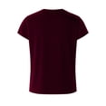 thumbnail image 6 of Felirenzacia Women's Velvet Cap Sleeve Blouse Crew Neck Loose Fit Velvet Tunic Pullover Tops, Elegant Party Shirts for Ladies Wine,2XL, 6 of 8