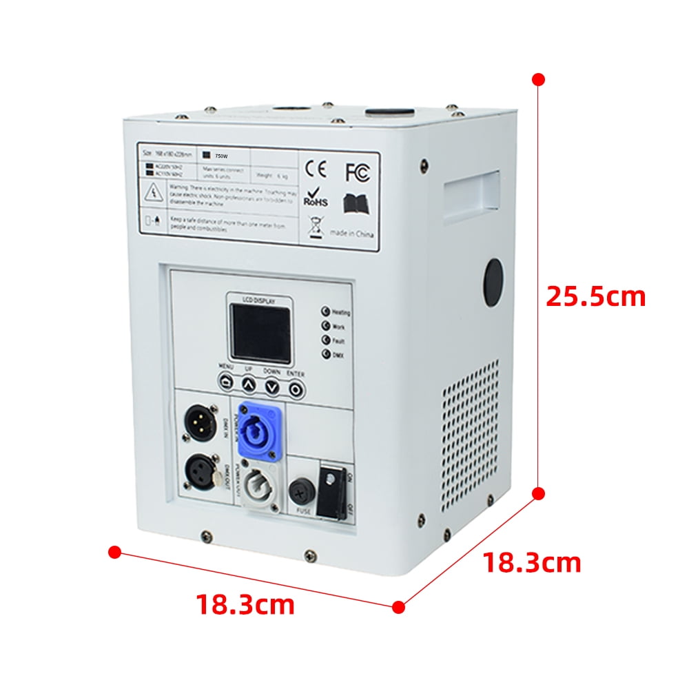 4PCS 750W Cold Spark Machine DMX512 Firework Machine 3-16ft Adjustable for Wedding Stage Party DJ Disco,White