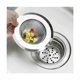 thumbnail image 3 of Coladores de fregadero de cocina de acero inoxidable, coladores de drenaje de fregadero de cocina, coladores de fregadero de cocina con bordes anchos grandes de 4,5 pulgadas de diámetro (paquete de 2), 3 of 5