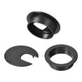 thumbnail image 3 of Uxcell 2'' Cable Hole Cover Desk Grommet for Wire Organizer Plastic Black 10 Pcs, 3 of 4