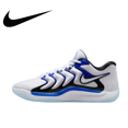 thumbnail image 2 of Zapatillas Nike KD 17 Low Hombre Zapatillas de Baloncesto Antideslizantes y resistentes al desgaste Zapatillas de deporte transpirables con amortiguación antitorsión Azul y blanco, 2 of 5