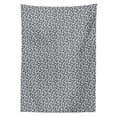 thumbnail image 2 of Abstract Tablecloth, Continuous Semi Circles in Greyscale Tones Squama Style, Rectangle Satin Table Cover Accent for Dining Room and Kitchen, 60" X 90", Pale Taupe Dark Grey, by Ambesonne, 2 of 2